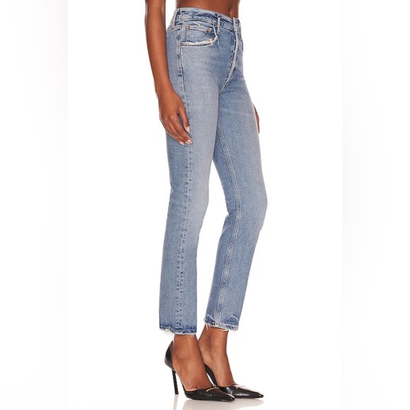 Agolde Riley Long Straight Jeans - Picture 1 of 9